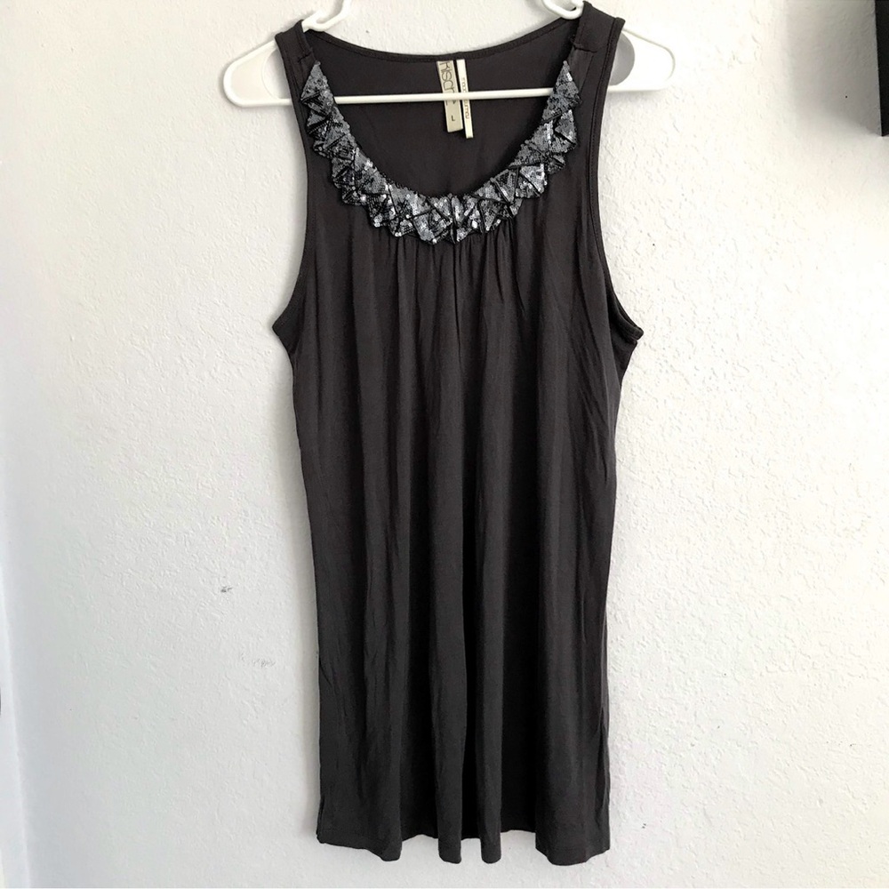 Kische L sequin detail tunic